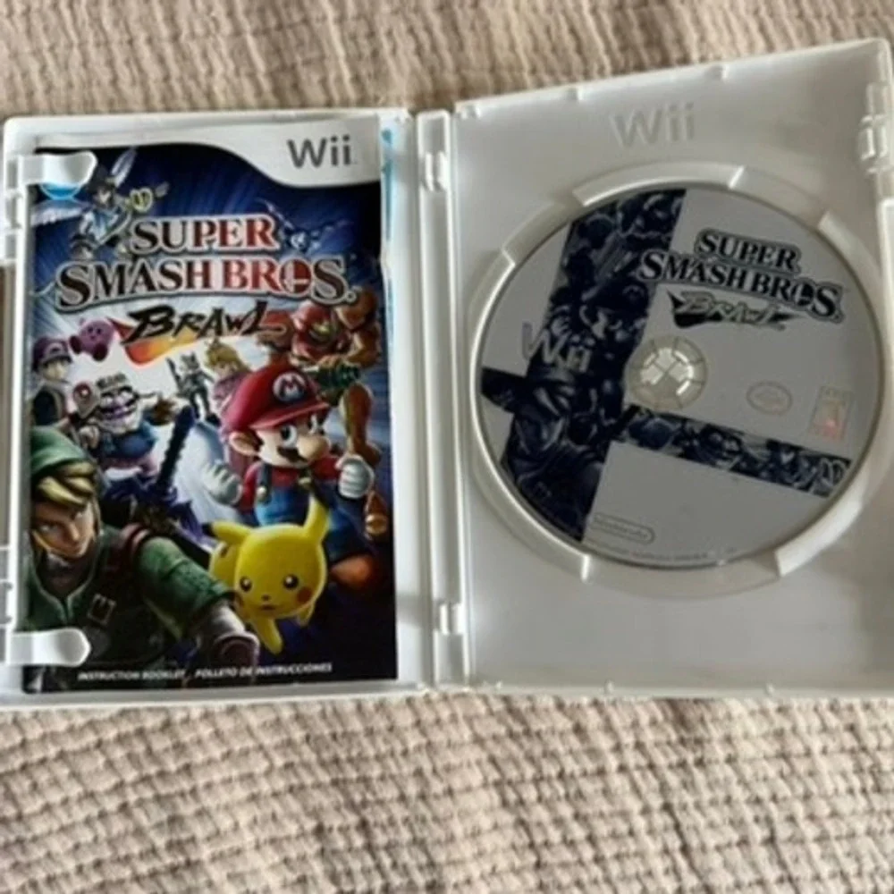 Nintendo Wii Super Smash Bros Brawl CIB Untested Complete RVL-RSBE-USA